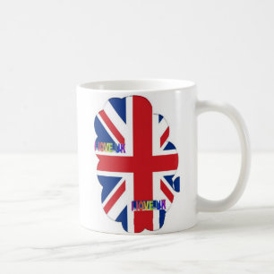 I Love UK Art Print Coffee Mug