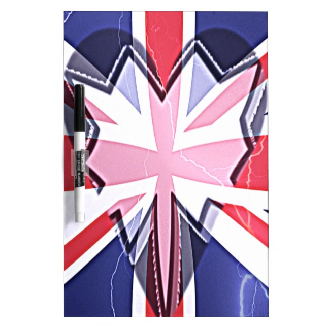 "I Love UK" Art Print Dry-Erase Board (Front)