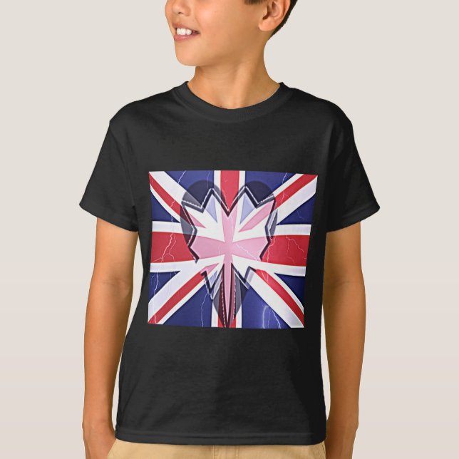 "I Love UK" Art Print T-Shirt (Front)