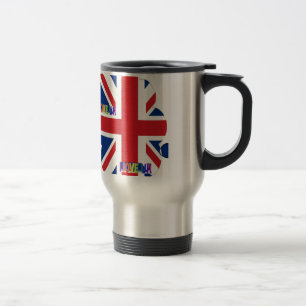 I Love UK Art Print Travel Mug