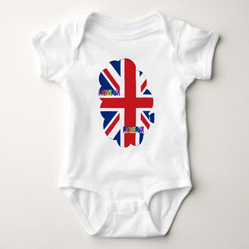 I LOVE UK BABY BODYSUIT