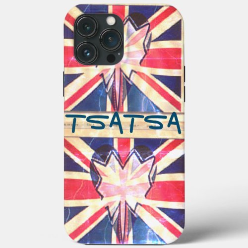 I love UK Lovely heart flag colors iPhone 13 Pro Max Case