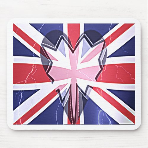 I Love UK Mouse Pad