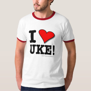 I LOVE UKE Designer T-shirt