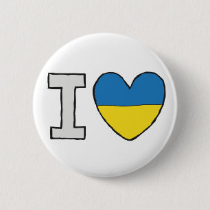 I Love Ukraine Button