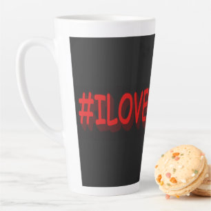 "#I LOVE UKRAINE" Cute Design. Buy Now Latte Mug