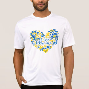 I love Ukraine inspirational quote heart T-Shirt