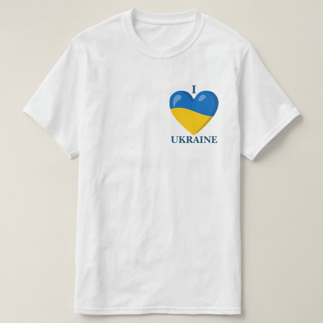 I Love Ukraine T-Shirt (Design Front)