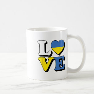 I Love Ukraine Travel Souvenir Vacation Ukrainian Coffee Mug