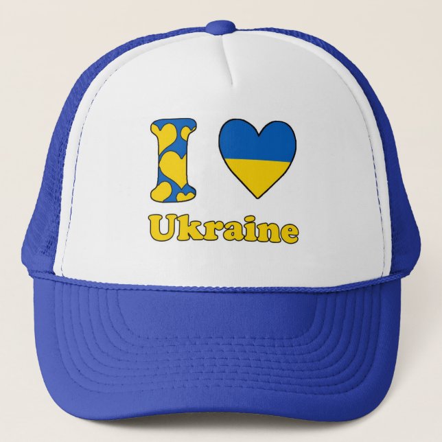 I love Ukraine Trucker Hat (Front)