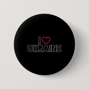 I Love Ukraine Ukrainian Pride Byltic Love Heart H Button