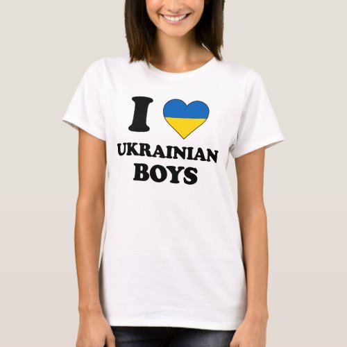I love Ukrainian Boys T_Shirt