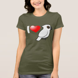 I Love Umbrella Cockatoos Women's Bella Jersey T-Shirt