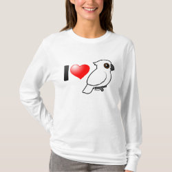 I Love Umbrella Cockatoos Women's Basic Long Sleeve T-Shirt