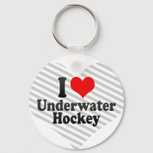 I love Underwater Hockey Keychain