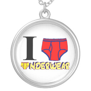 I Love Underwear Necklace