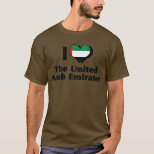 I Love United Arab Emirates Flag Shirt