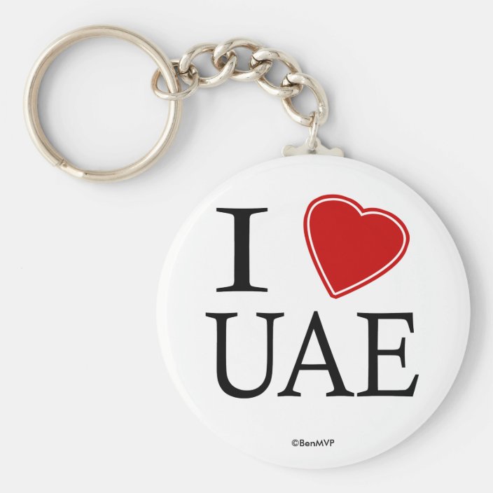 I Love United Arab Emirates Key Chain