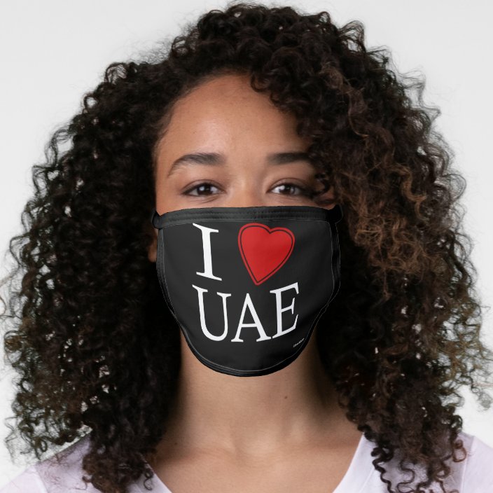 I Love United Arab Emirates Mask