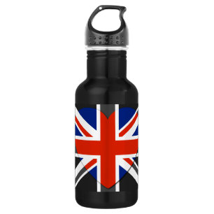 I love United Kingdom  - Vintage - Water Bottle