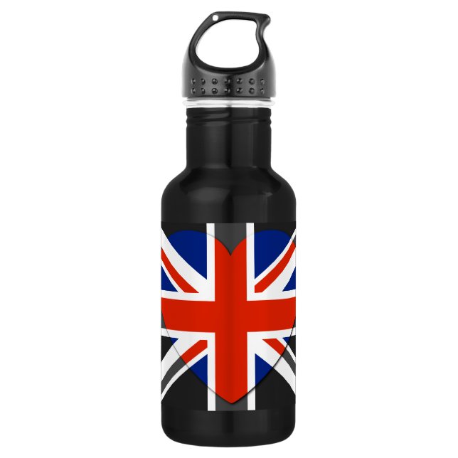 I love United Kingdom  - Vintage - Water Bottle (Front)