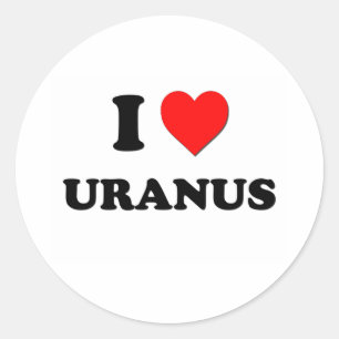 I love Uranus Classic Round Sticker