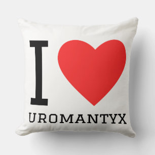 I love uromantyx throw pillow