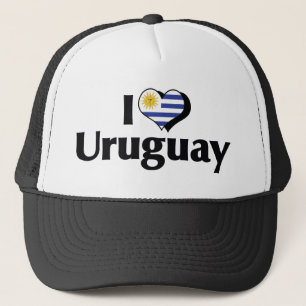 I Love Uruguay Flag Trucker Hat