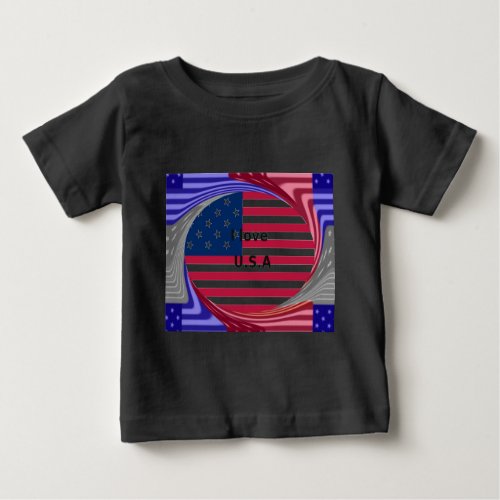 I LOVE USA BABY T_Shirt