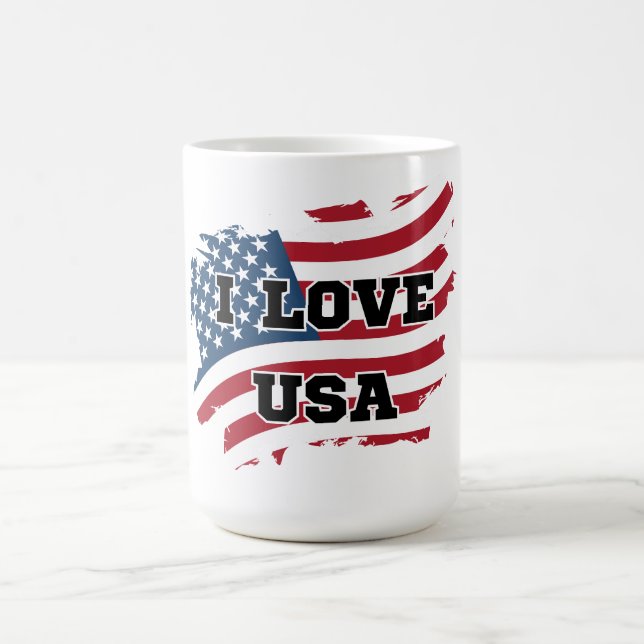 I Love USA Coffee Mug (Center)