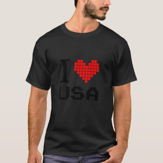 I Love USA Enjoy Patriotic United States Of Americ T-Shirt