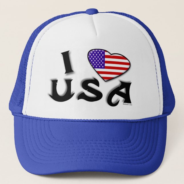 I Love USA Hat (Front)