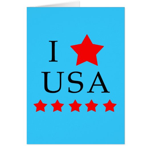 I Love USA Products Cards (Front)