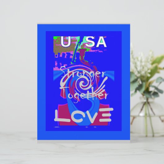 I love USA: Stronger Together (Standing Front)