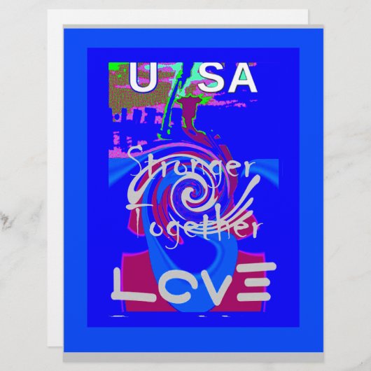 I love USA: Stronger Together (Front/Back)