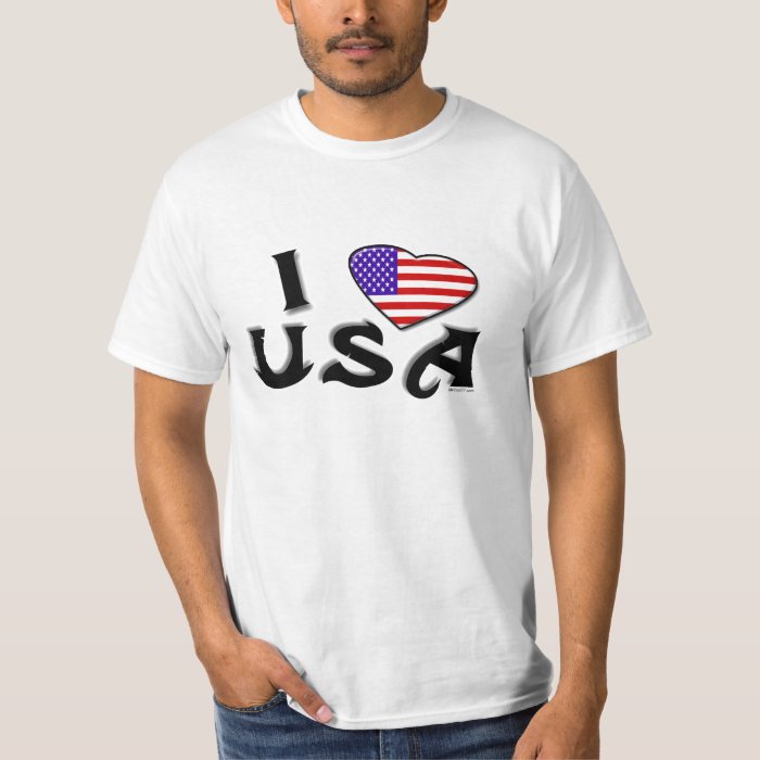 I Love USA T-Shirt | Zazzle