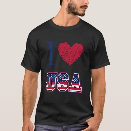 I love USA T_Shirt
