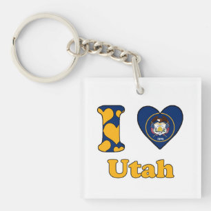 I love Utah Keychain