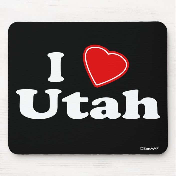 I Love Utah Mousepad