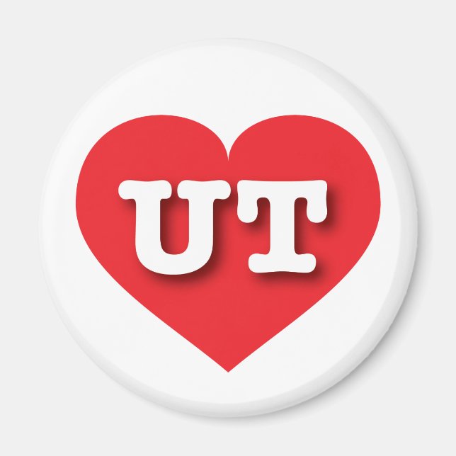 I love Utah - UT red heart Magnet (Front)