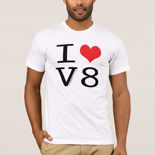 I love V8 t-shirt (Front)