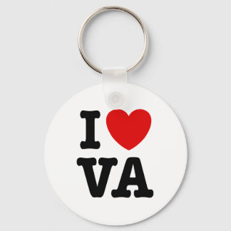 I Love VA Keychain