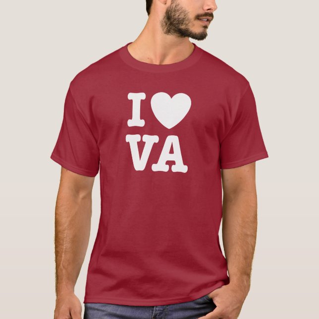 I Love VA T-Shirt (Front)