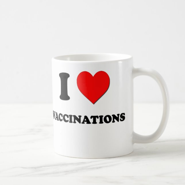 I love Vaccinations Coffee Mug (Right)