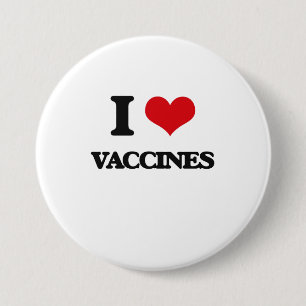 I love Vaccines Pinback Button