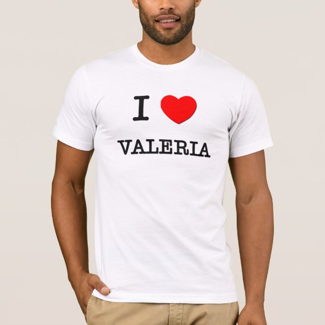 I Love Valeria T-Shirt (Front)