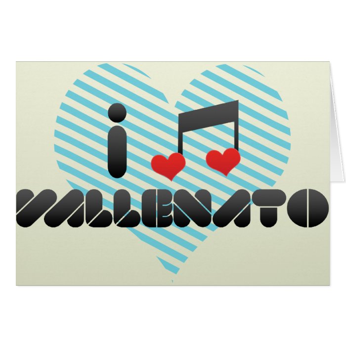 I Love Vallenato Greeting Card