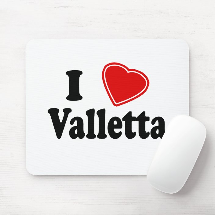 I Love Valletta Mousepad