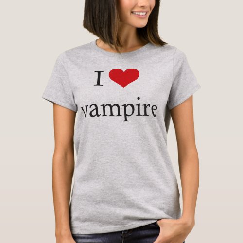 I Love Vampire T_Shirt