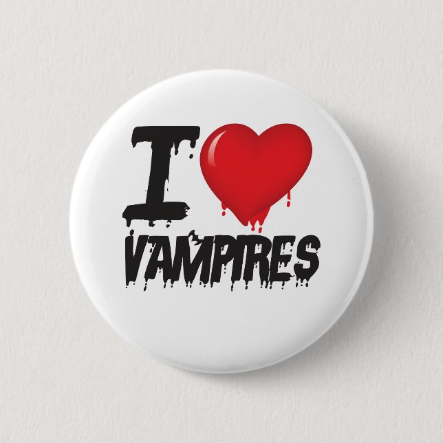 I love vampires button (Front)